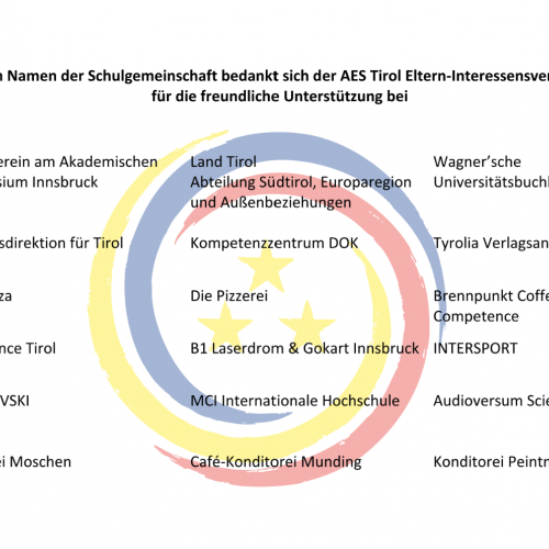 Plakat: Sponsoren und Unterstützer Europafest 2026