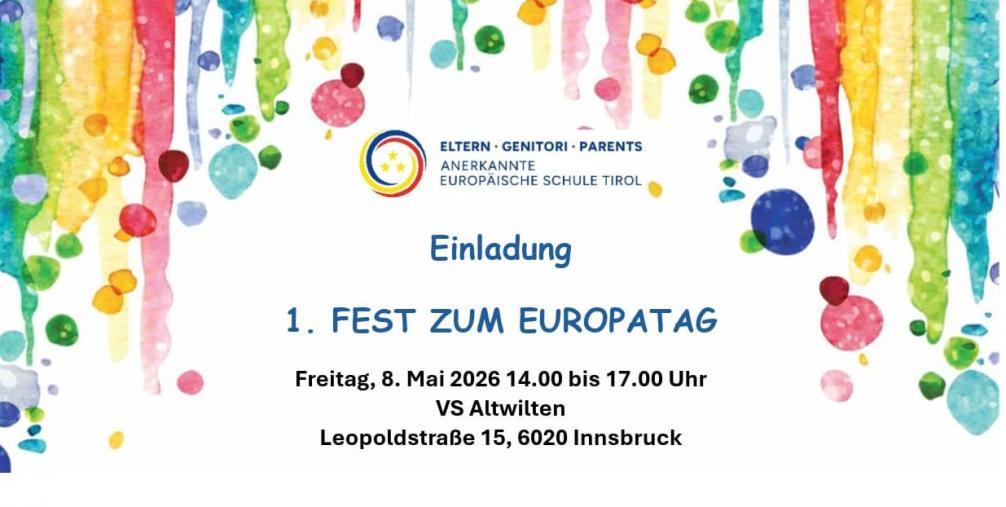 Einladung zum 1. Europafest