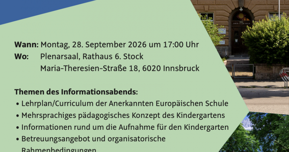 Kindergarten Infoabend 2026