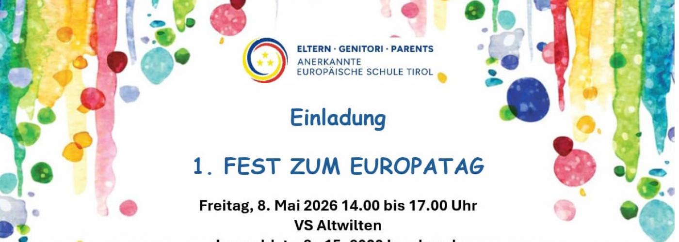 Einladung zum 1. Europafest